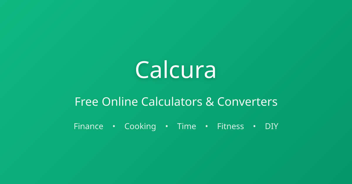 Calcura - Free Online Calculators & Converters